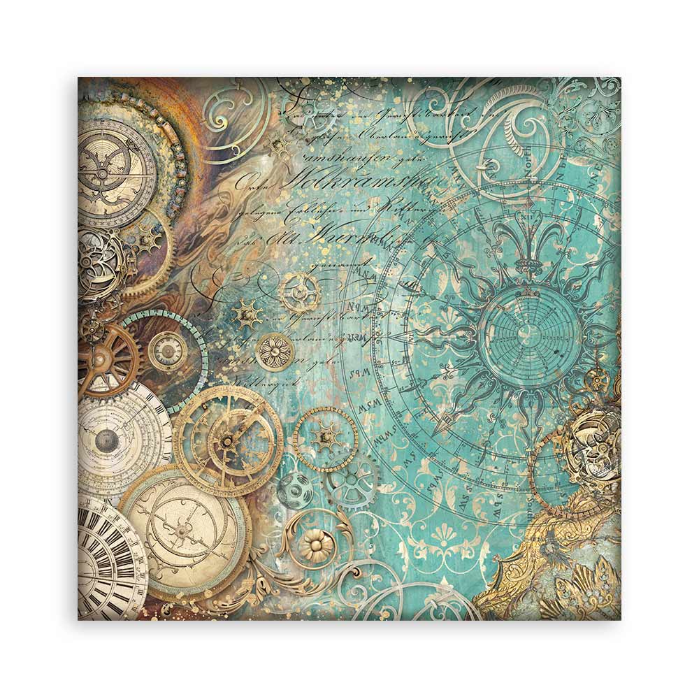 Scrapbookingpapper - Backgrounds - Sir Vagabond in Fantasy World - 14 - Stamperia - Tidformera