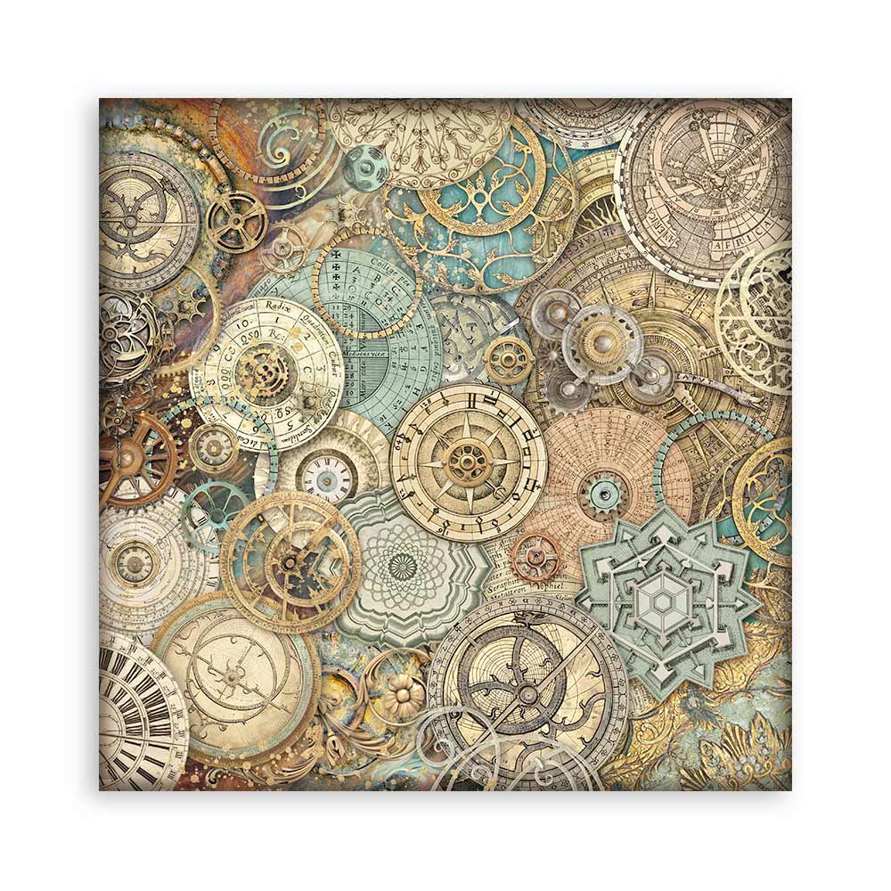 Scrapbookingpapper - Backgrounds - Sir Vagabond in Fantasy World - 13 - Stamperia - Tidformera