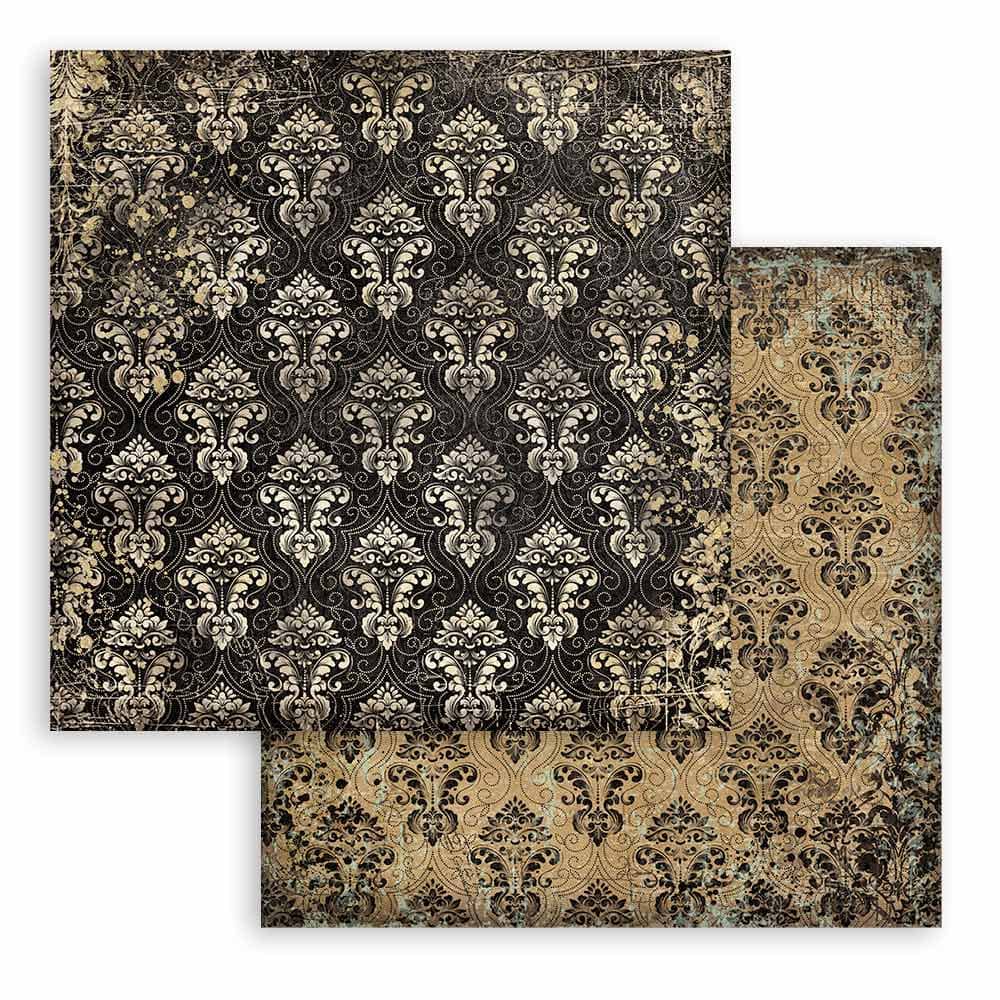 Scrapbookingpapper - Backgrounds - Sir Vagabond in Fantasy World - 6 - Stamperia - Tidformera