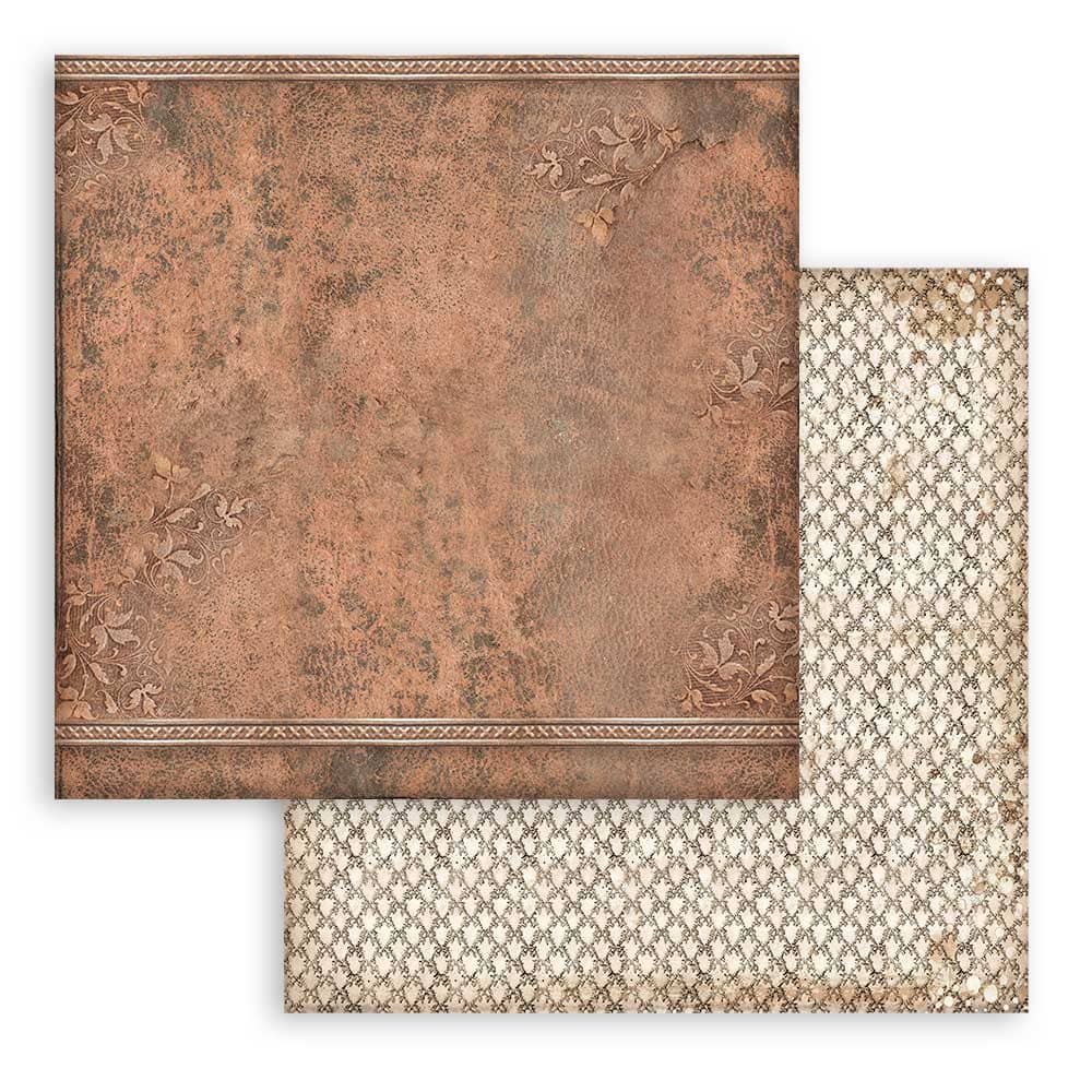 Scrapbookingpapper - Backgrounds - Vintage Library - 10 - Stamperia - Tidformera