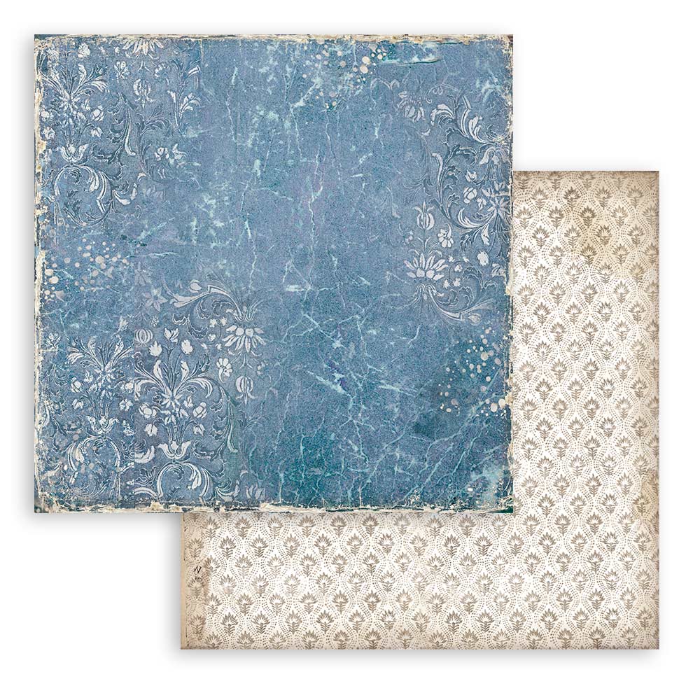Scrapbookingpapper - Backgrounds - Vintage Library - 13 - Stamperia - Tidformera