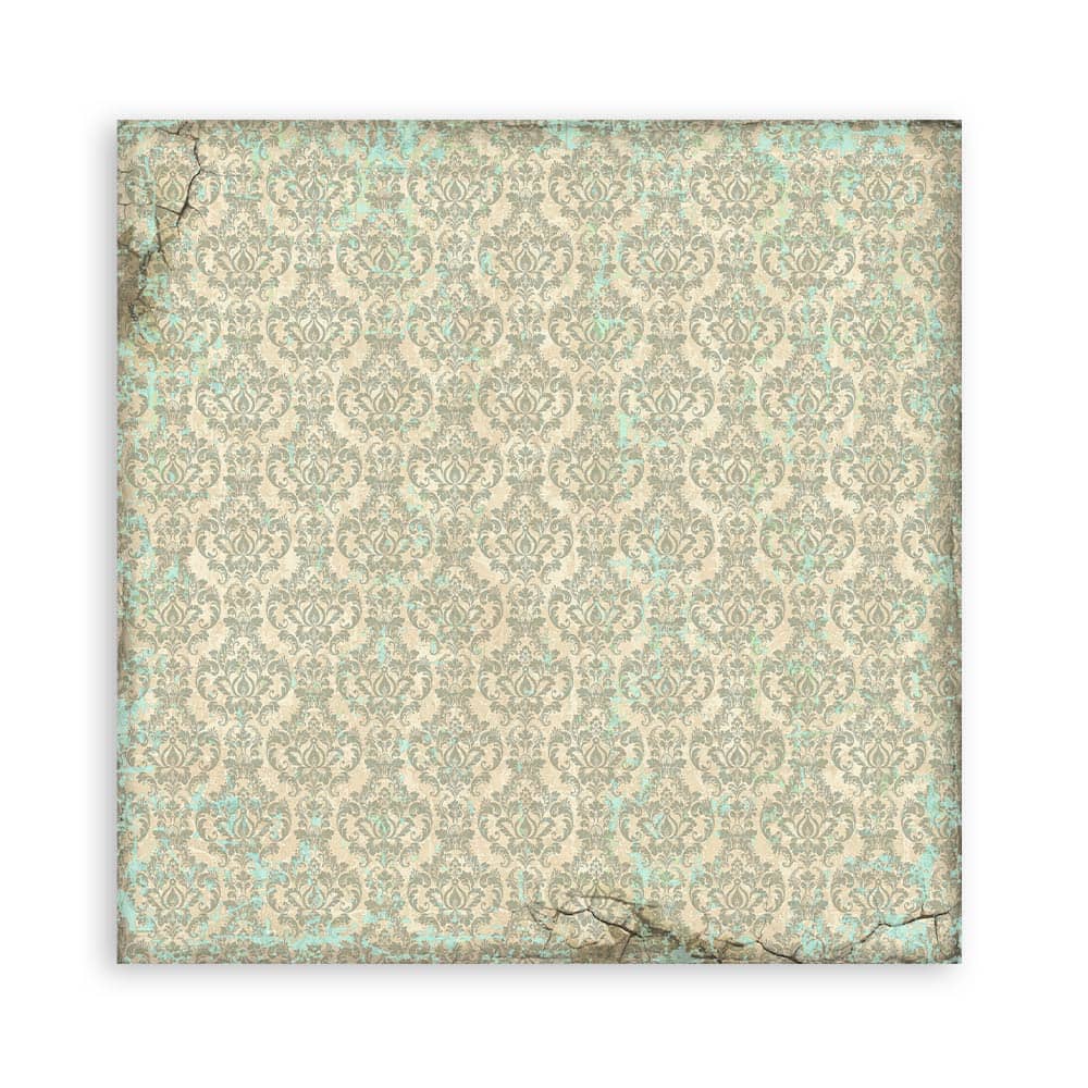 Scrapbookingpapper - Backgrounds - Voyages Fantastiques - 16 - Stamperia - Tidformera