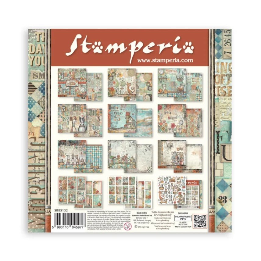 Scrapbookingpapper - Double faced - Furry Friends - 10 - Stamperia - Tidformera