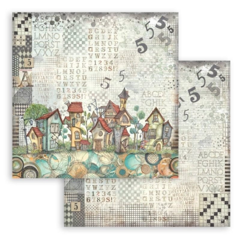 Scrapbookingpapper - Double faced - Furry Friends - 8 - Stamperia - Tidformera