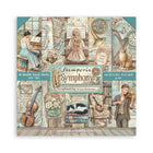 Scrapbookingpapper - Double faced - Symphony - 1 - Stamperia - Tidformera