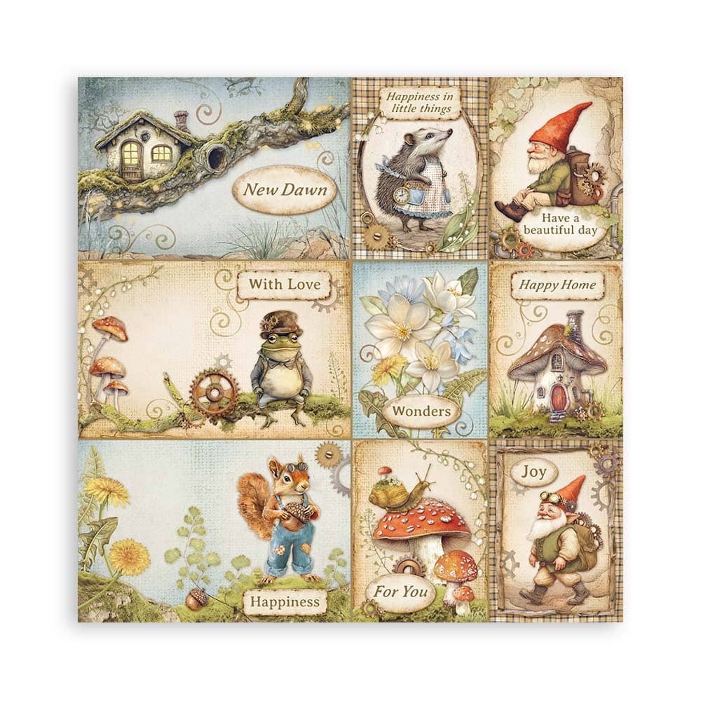 Scrapbookingpapper - Hidden Grove - Maxi Pad - 22 - Stamperia - Tidformera