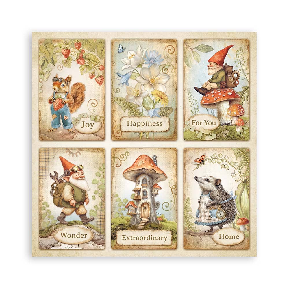 Scrapbookingpapper - Hidden Grove - Maxi Pad - 18 - Stamperia - Tidformera