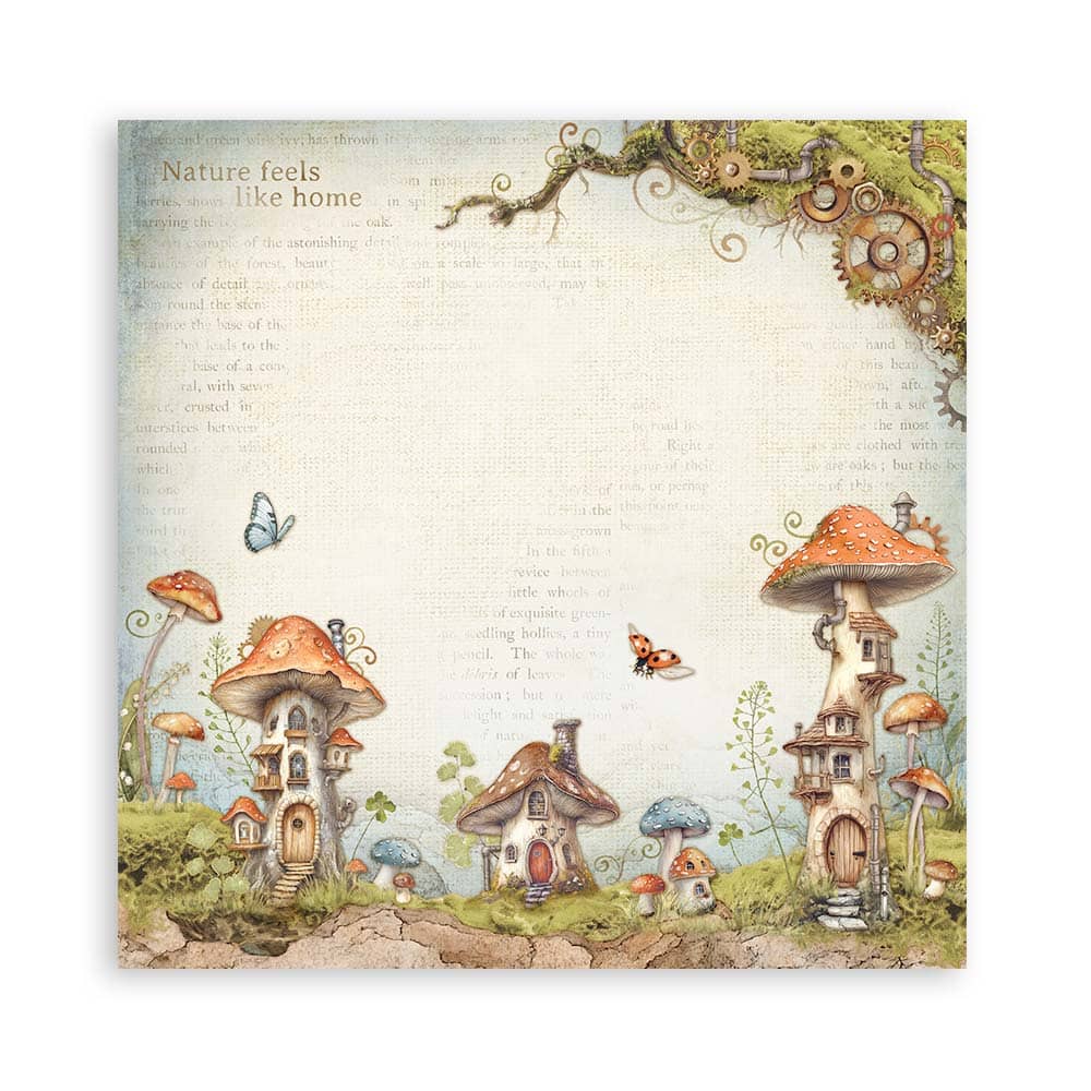 Scrapbookingpapper - Hidden Grove - Maxi Pad - 6 - Stamperia - Tidformera