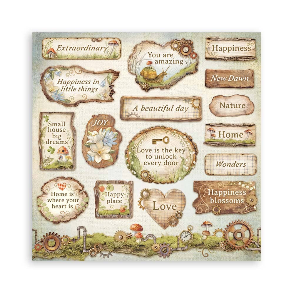 Scrapbookingpapper - Hidden Grove - Maxi Pad - 20 - Stamperia - Tidformera