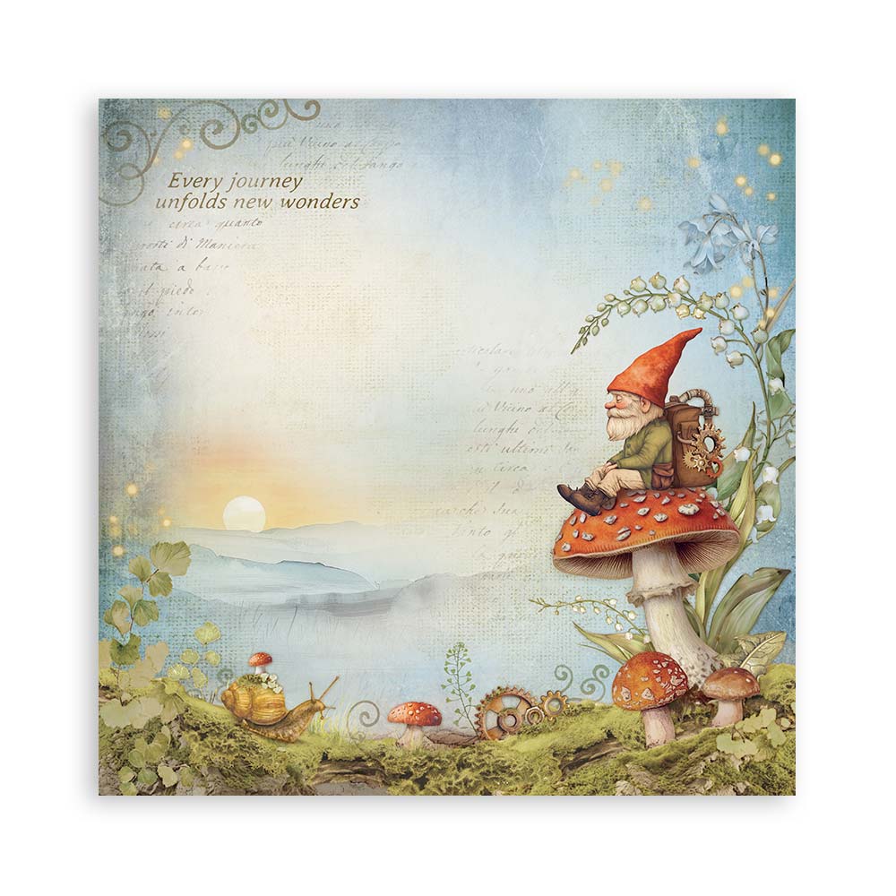 Scrapbookingpapper - Hidden Grove - Maxi Pad - 14 - Stamperia - Tidformera
