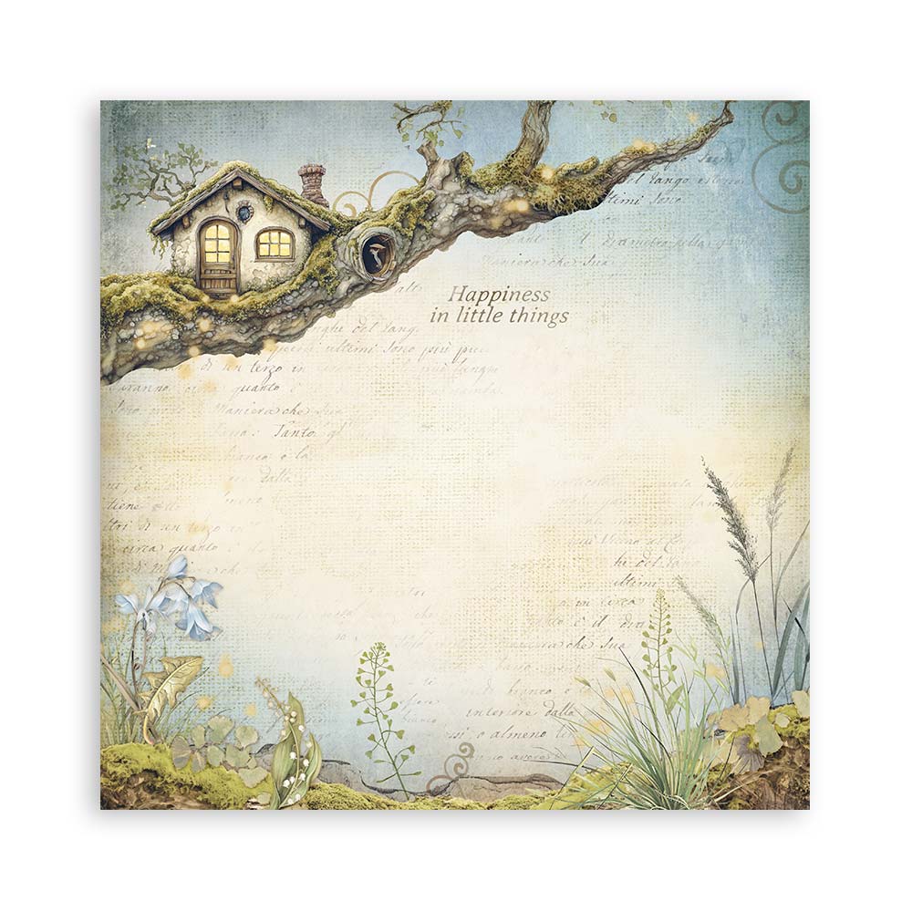 Scrapbookingpapper - Hidden Grove - Maxi Pad - 12 - Stamperia - Tidformera