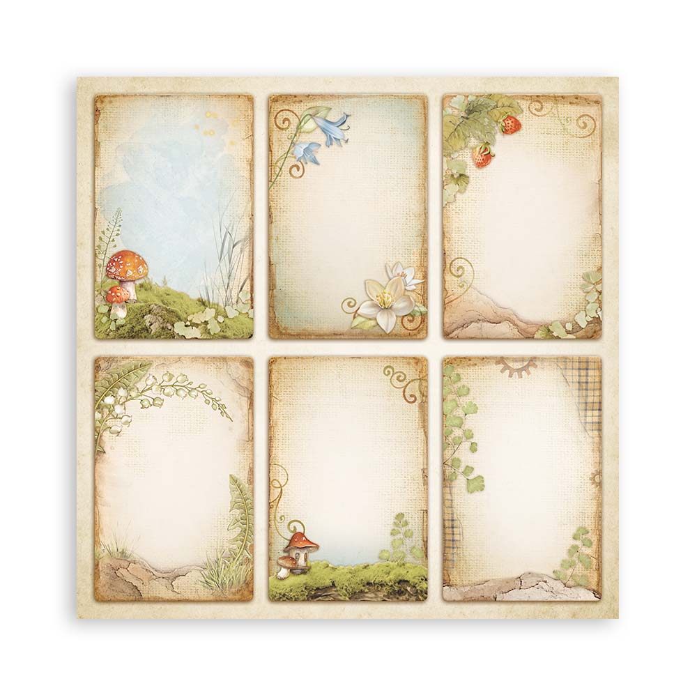 Scrapbookingpapper - Hidden Grove - Maxi Pad - 19 - Stamperia - Tidformera