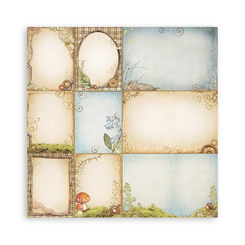 Scrapbookingpapper - Hidden Grove - Maxi Pad - 23 - Stamperia - Tidformera