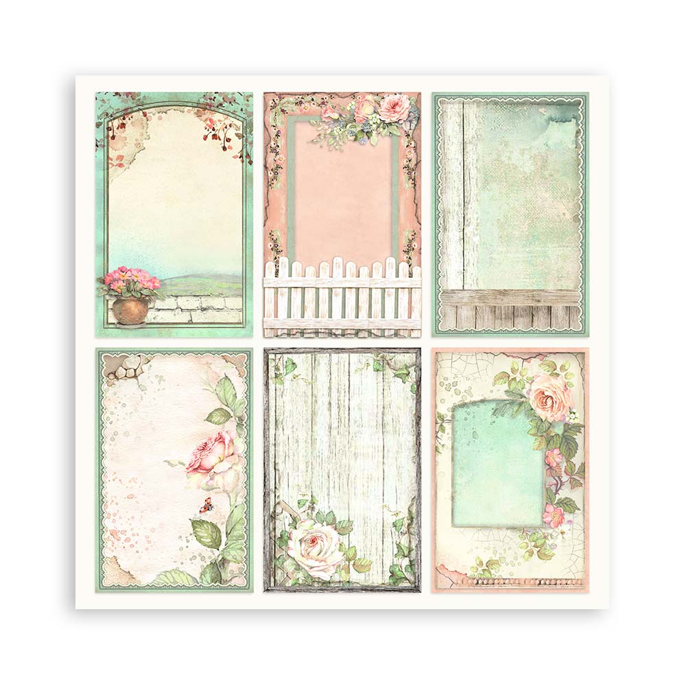 Scrapbookingpapper - House of Roses - Maxi Pad - 5 - Stamperia - Tidformera