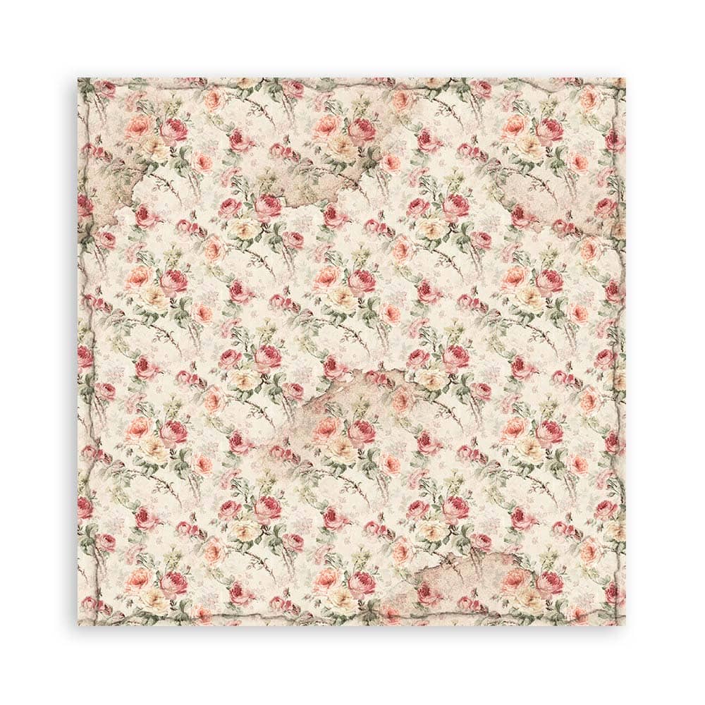 Scrapbookingpapper - House of Roses - Maxi Pad - 9 - Stamperia - Tidformera