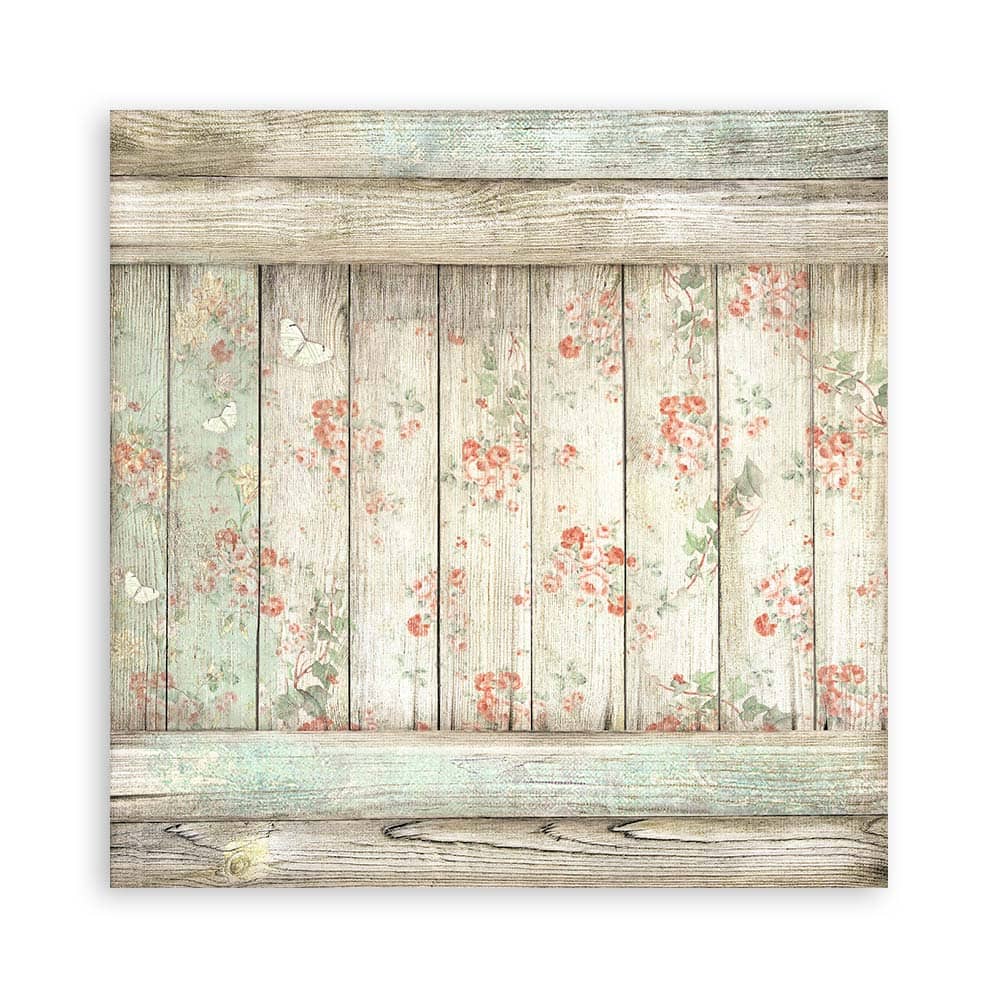 Scrapbookingpapper - House of Roses - Maxi Pad - 17 - Stamperia - Tidformera