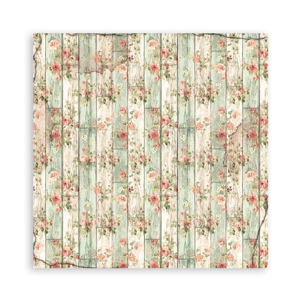 Scrapbookingpapper - House of Roses - Maxi Pad - 13 - Stamperia - Tidformera