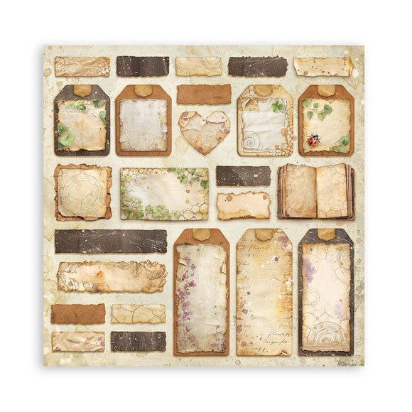 Scrapbookingpapper - Maxi Pad - All Around - 18 - Stamperia - Tidformera