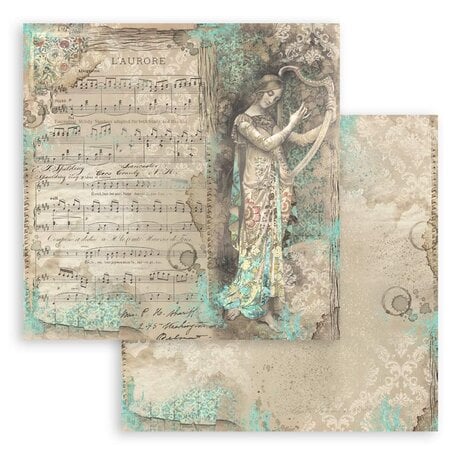 Scrapbookingpapper - Music - 5 - Stamperia - Tidformera