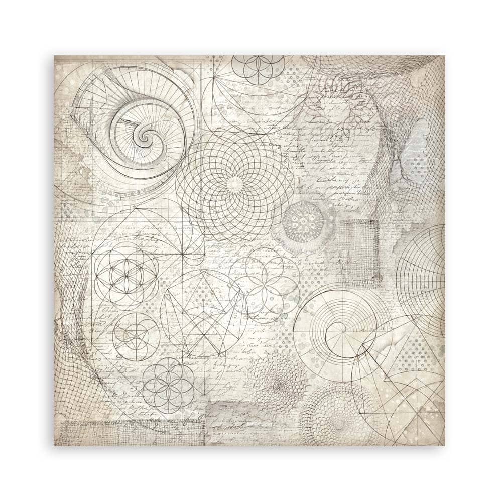 Scrapbookingpapper - Silent Sea - Double faced - 32 - Stamperia - Tidformera