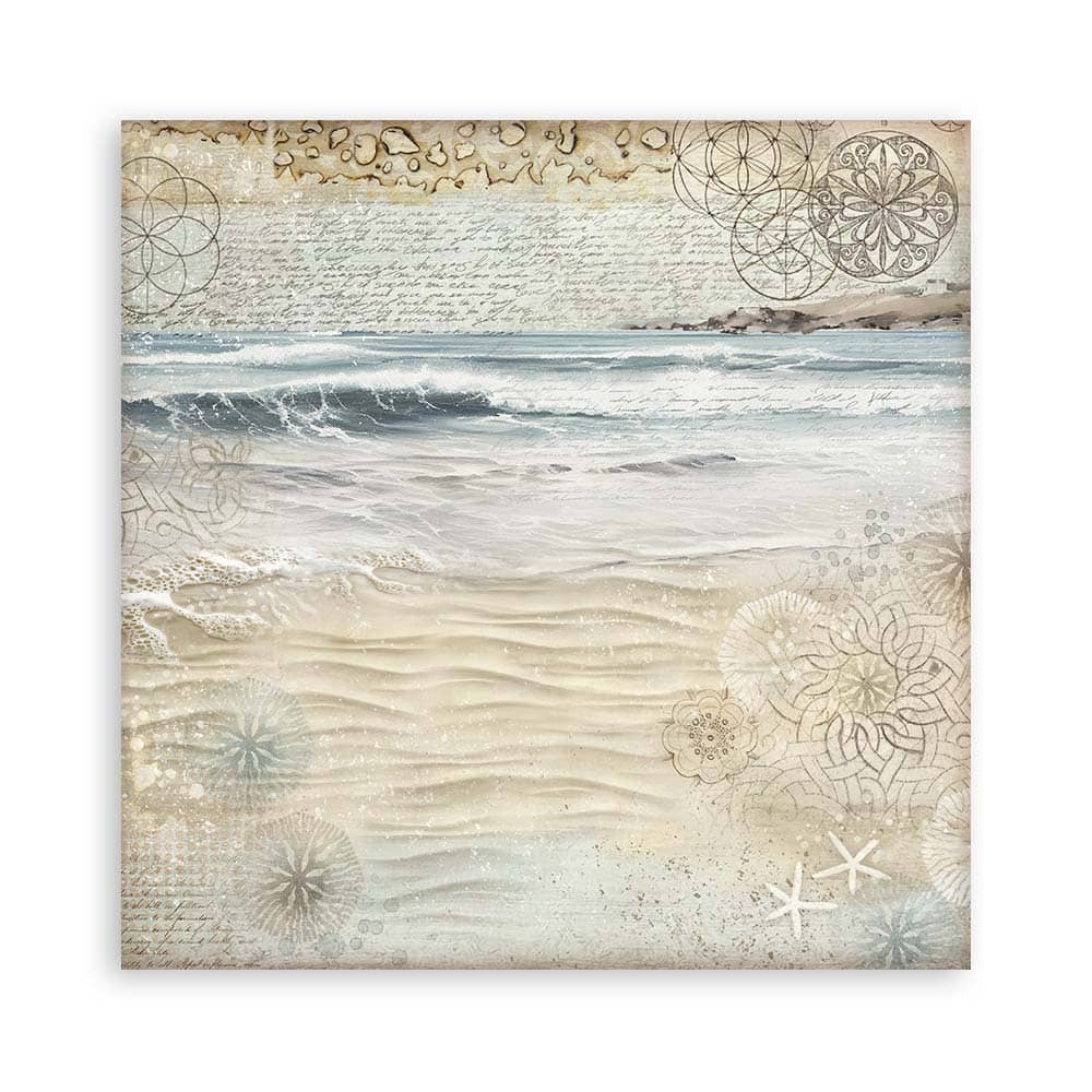 Scrapbookingpapper - Silent Sea - Maxi Pad - 3 - Stamperia - Tidformera