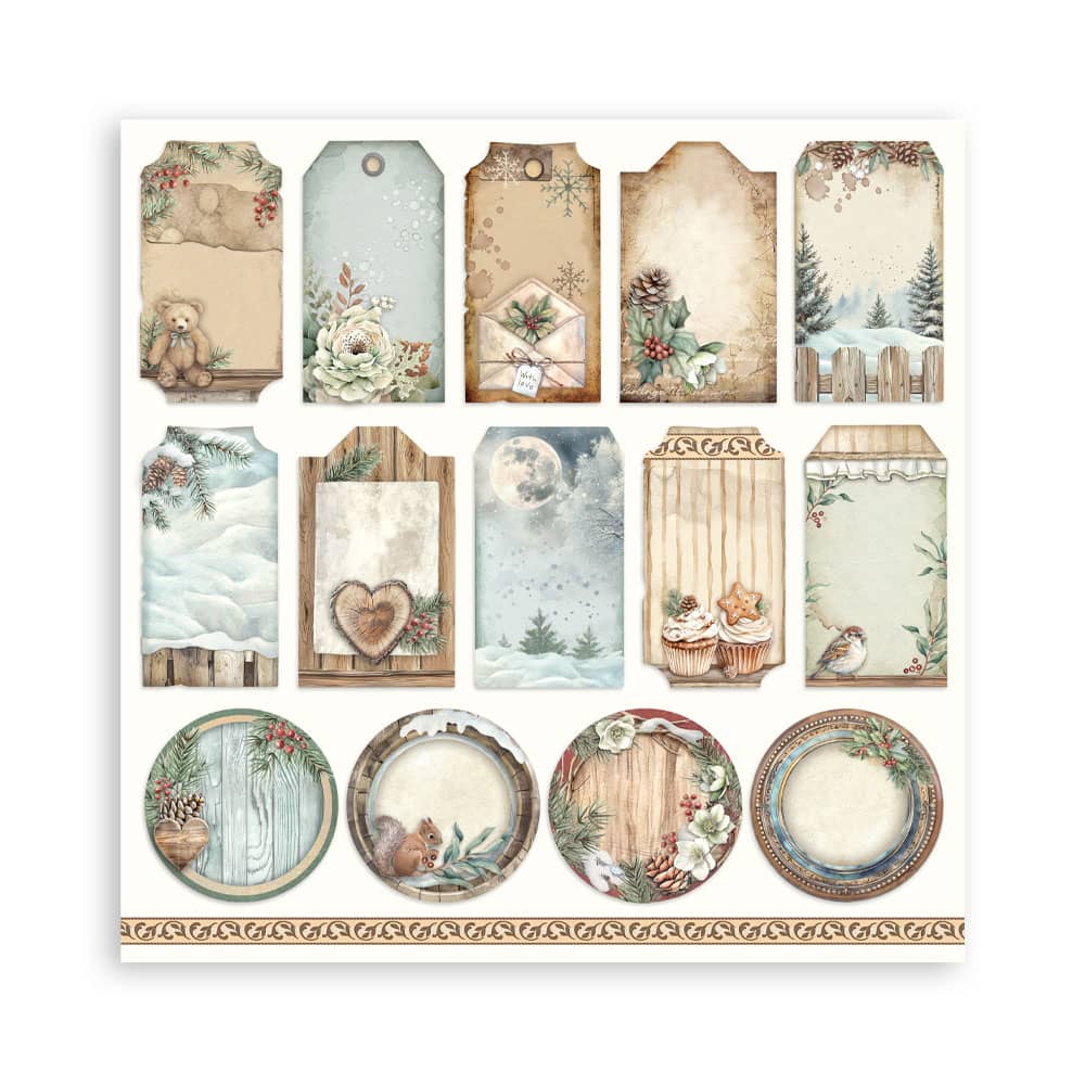 Scrapbookingpapper - The Owl's House - Maxi Pad - 19 - Stamperia - Tidformera