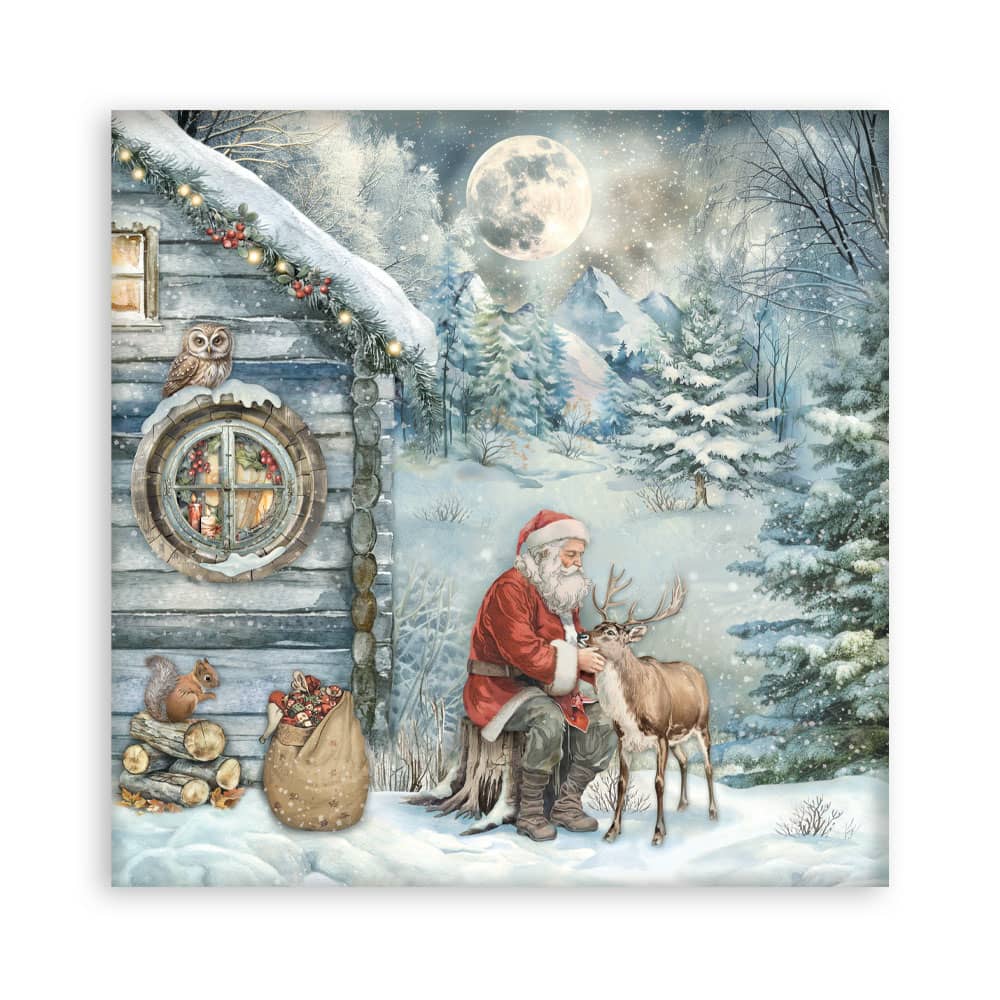 Scrapbookingpapper - The Owl's House - Maxi Pad - 3 - Stamperia - Tidformera