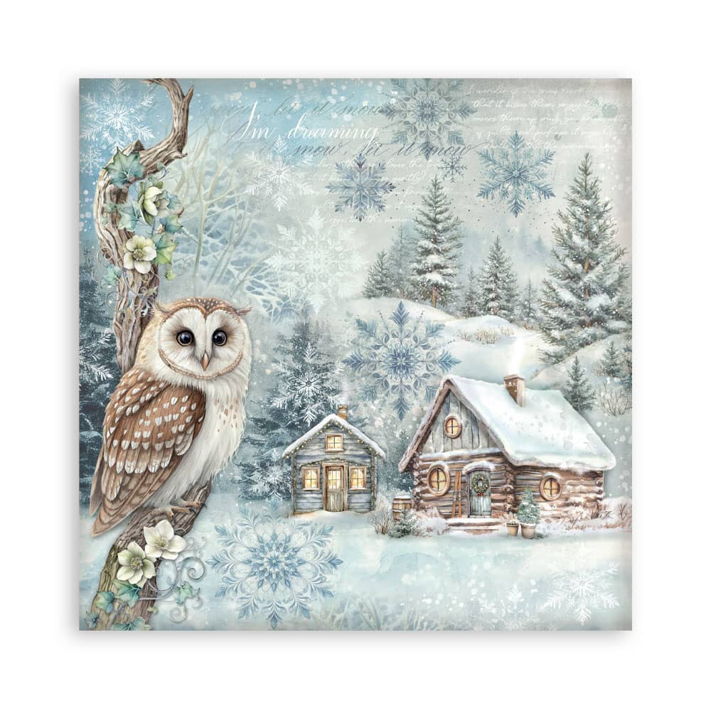 Scrapbookingpapper - The Owl's House - Maxi Pad - 10 - Stamperia - Tidformera