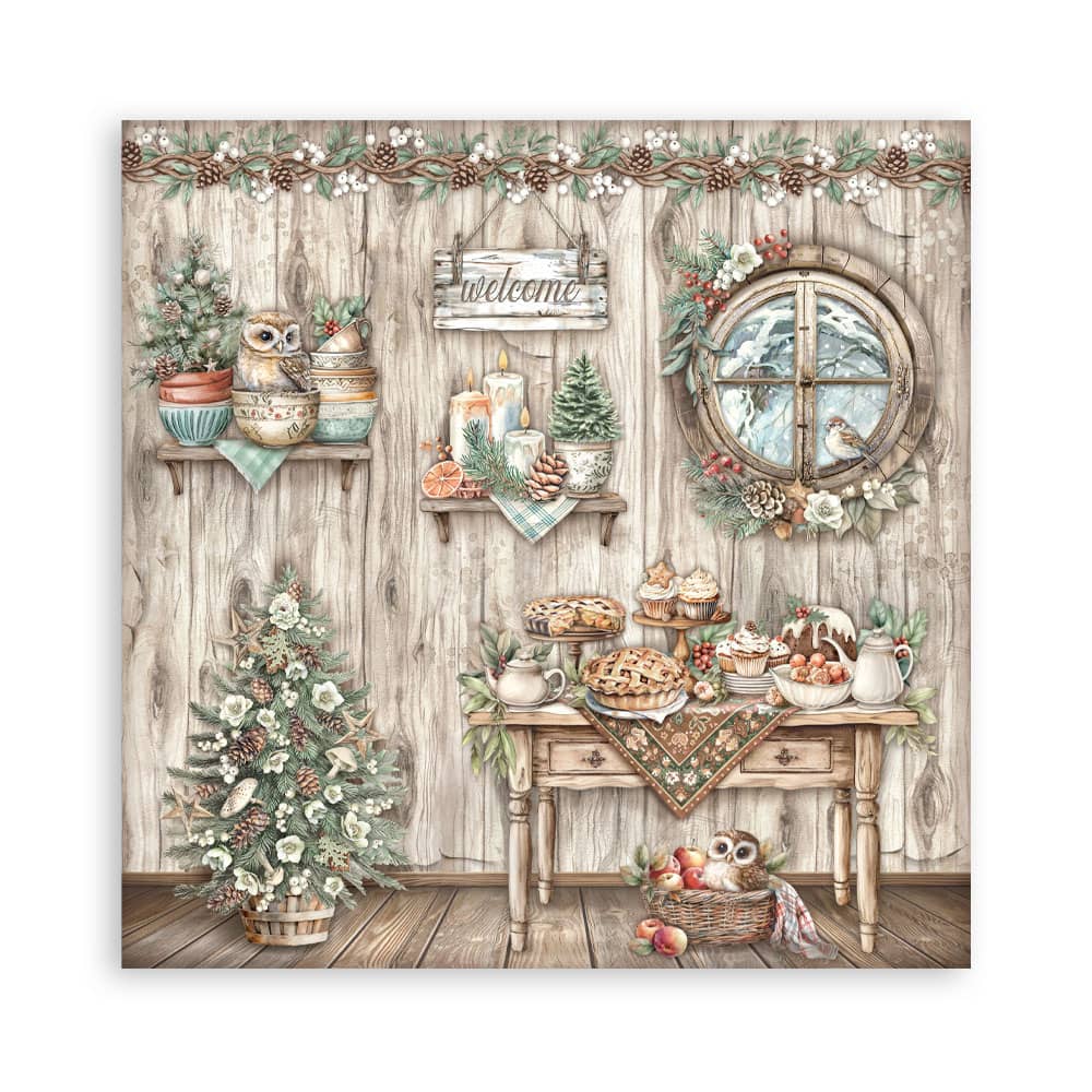 Scrapbookingpapper - The Owl's House - Maxi Pad - 4 - Stamperia - Tidformera