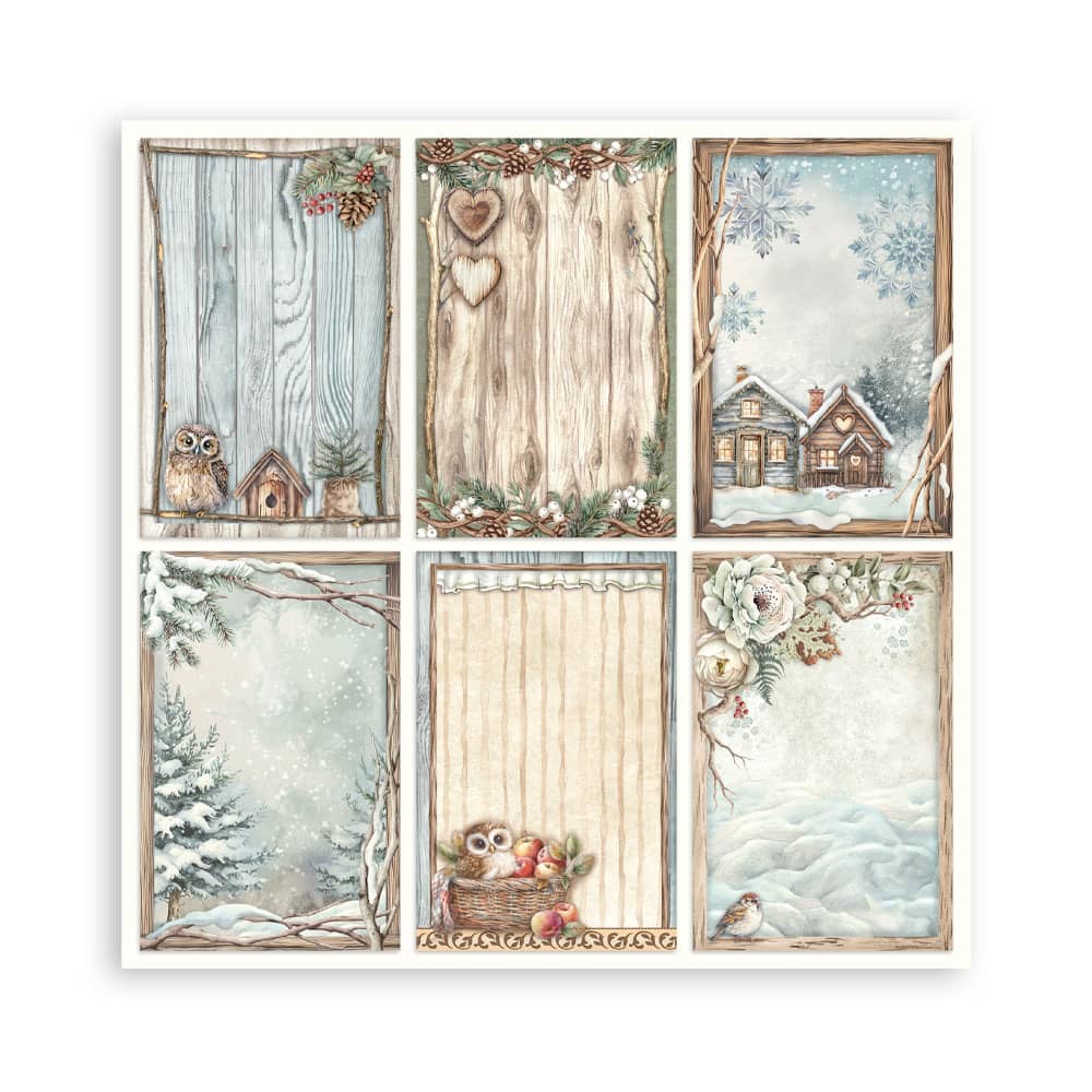 Scrapbookingpapper - The Owl's House - Maxi Pad - 17 - Stamperia - Tidformera
