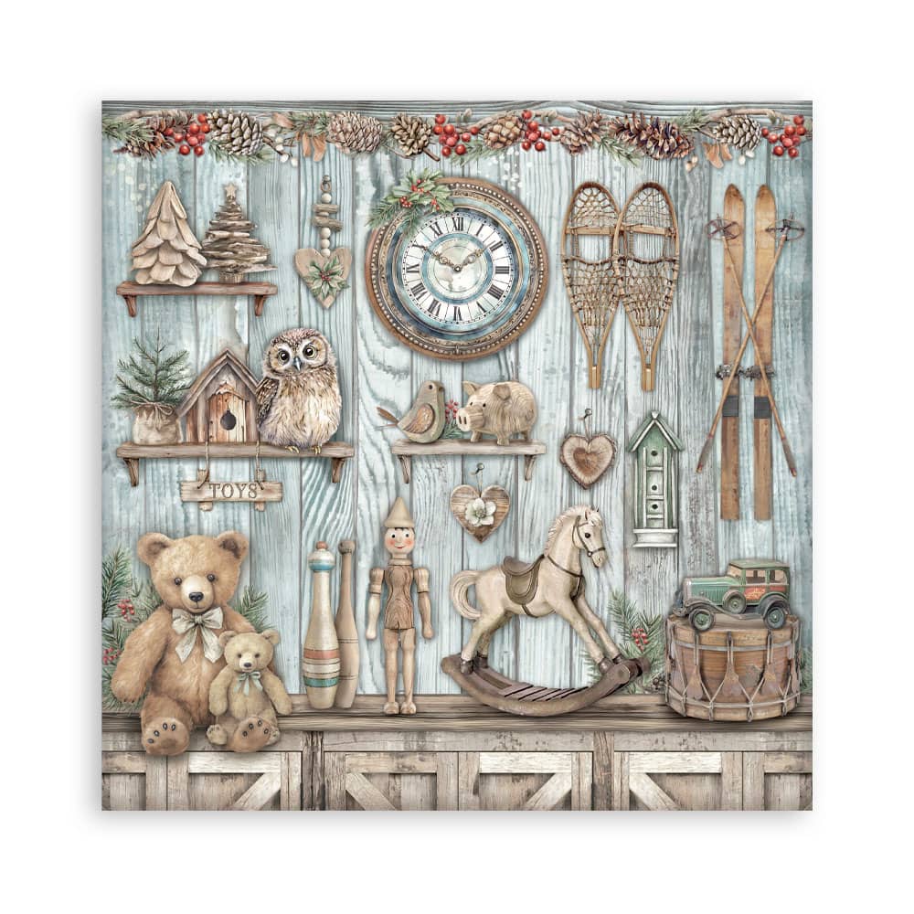 Scrapbookingpapper - The Owl's House - Maxi Pad - 6 - Stamperia - Tidformera