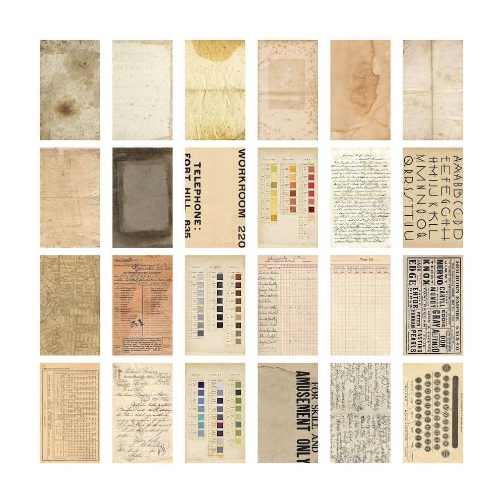 Scrapbookingpapper - Tim Holtz Backdrops Volume 4 - 3 - Tim Holtz - Tidformera
