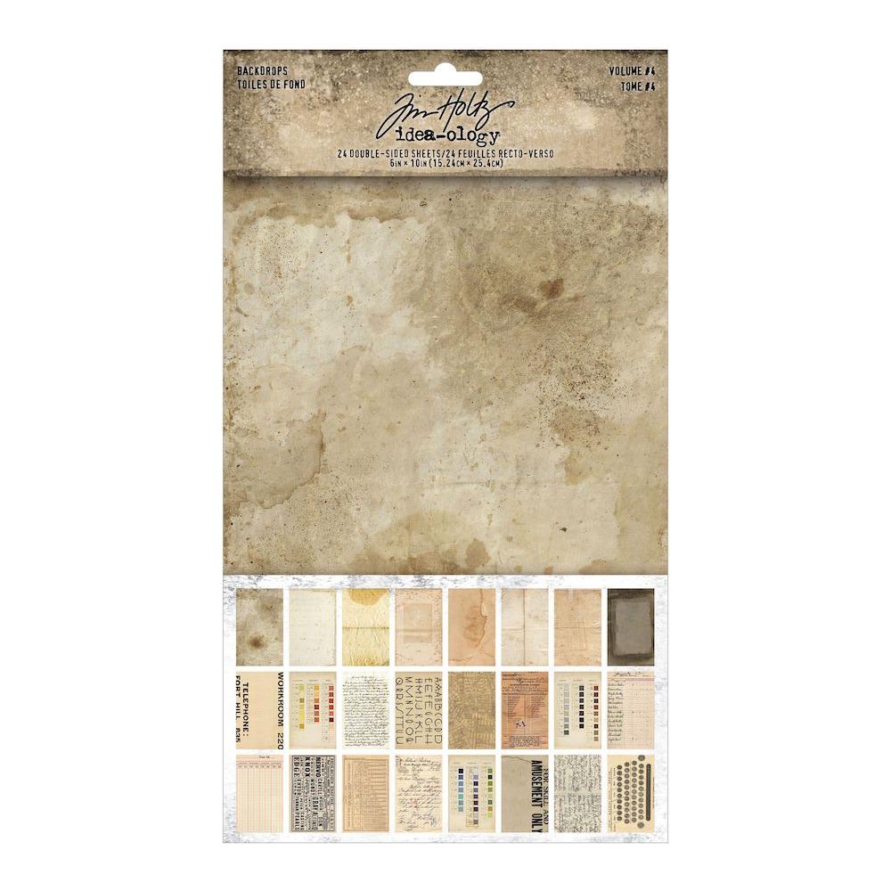 Scrapbookingpapper - Tim Holtz Backdrops Volume 4 - 1 - Tim Holtz - Tidformera