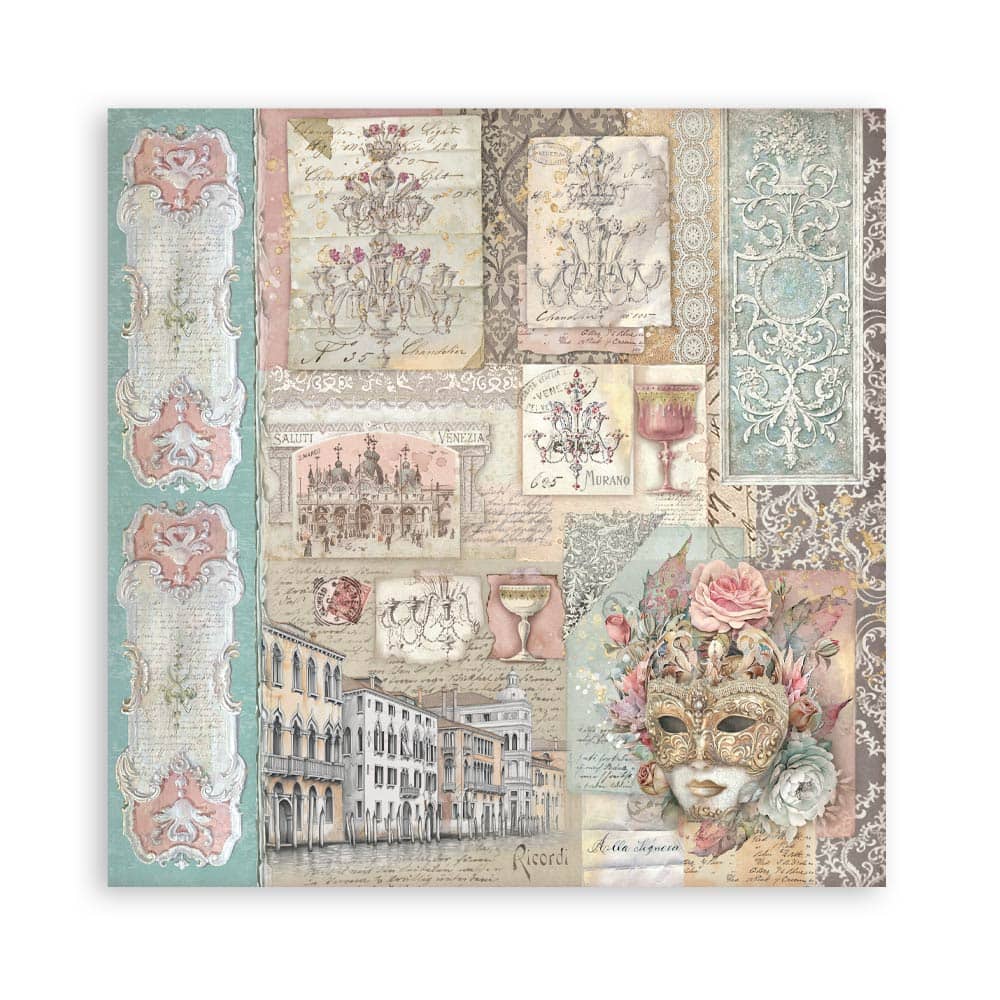 Scrapbookingpapper - Venice City of Art - Maxi Pad - 10 - Stamperia - Tidformera