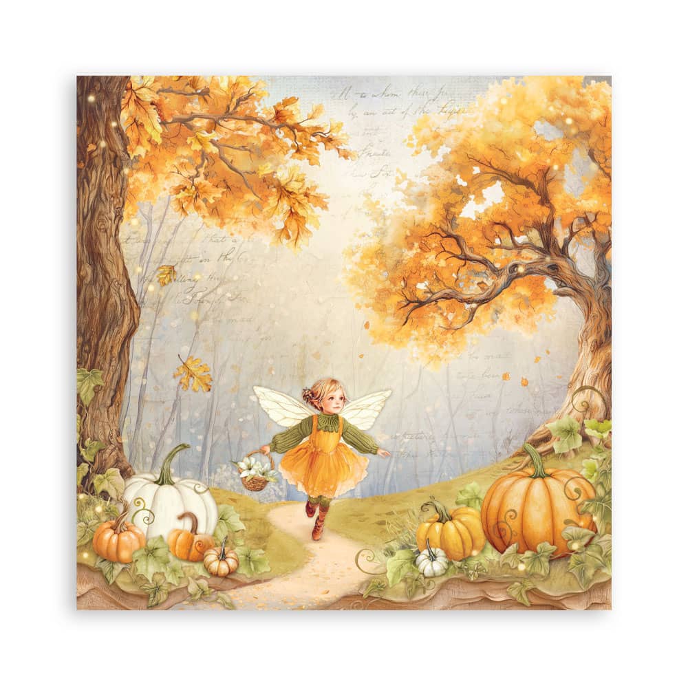 Scrapbookingpapper - Whispering Woods - Maxi Pad - 11 - Stamperia - Tidformera