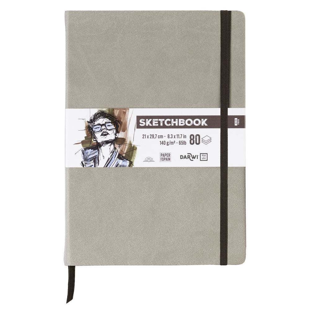 Sketchbook A4 - Taupe - 1 - Darwi - Tidformera