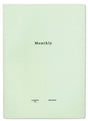 Skrivhäfte - Monthly från Laconic. Ett grönt skrivhäfte som det står Monthly på. Står även Laconic Equipment. Tidformera