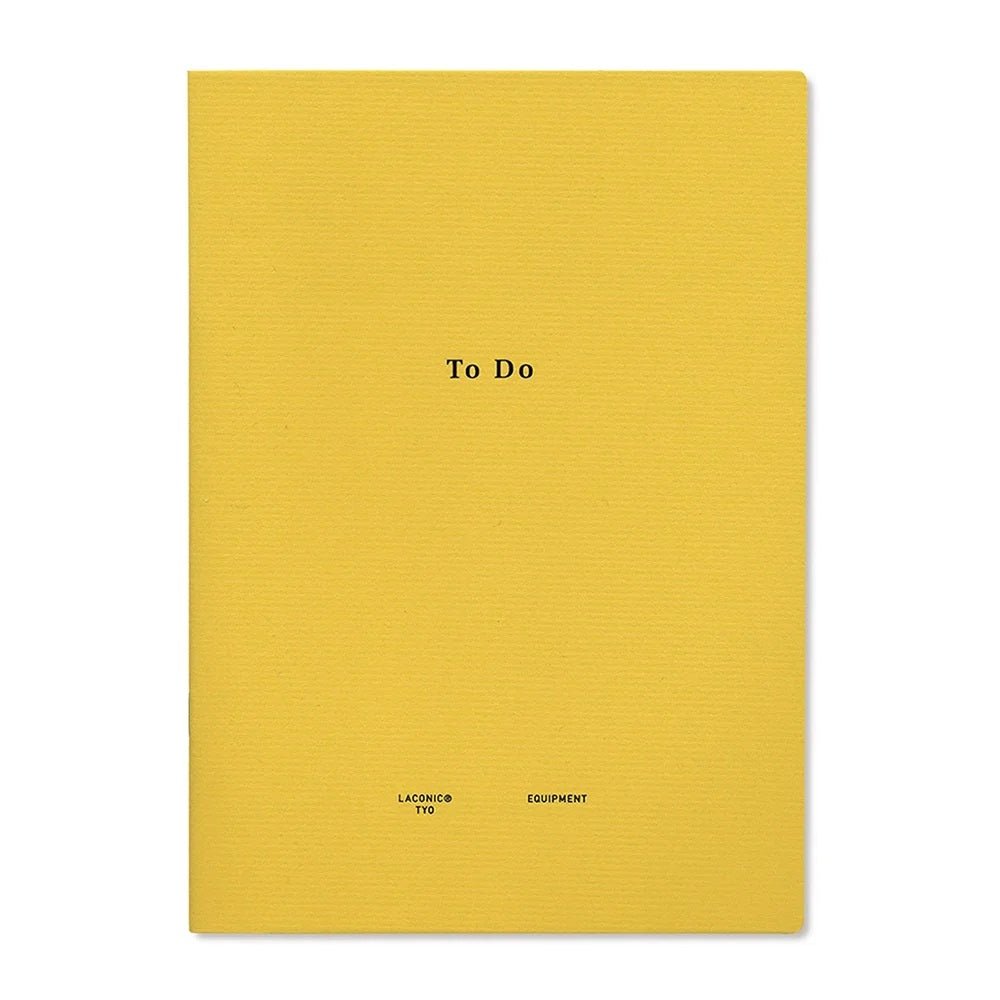 Skrivhäfte - To Do från Laconic. Gult skrivhäfte som det står To do på - Tidformera