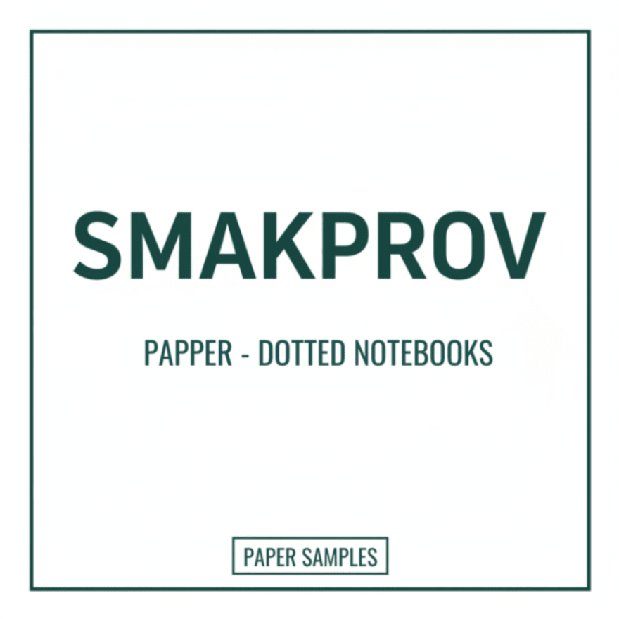 Smakprov - Papper - Dotted notebooks