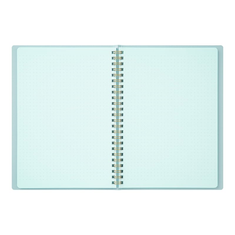 Spiralblock Dotted A5 - Blue - 2 - Midori - Tidformera