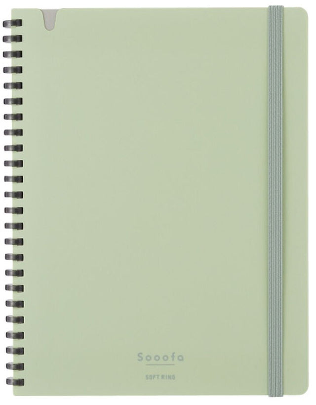 Spiralblock Sooofa B6 Rutat - Green - 1 - Kokuyo - Tidformera