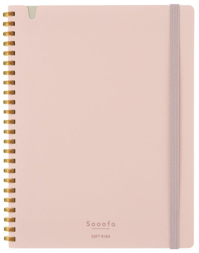 Spiralblock Sooofa B6 Rutat - Pink - 1 - Kokuyo - Tidformera
