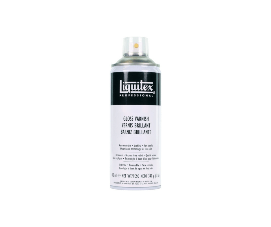Sprayfernissa - Gloss Varnish Spray 400 ml - 1 - Liquitex - Tidformera