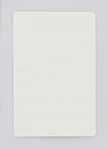 Stálogy 024 Removable Seal Calendar Blank - Weekly - S - 2 - Stálogy - Tidformera