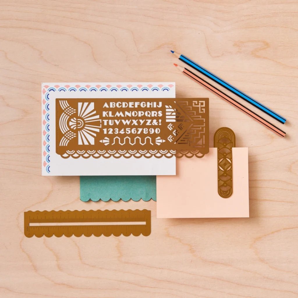 Stencil - Art Deco - 4 - Another Studio UK - Tidformera