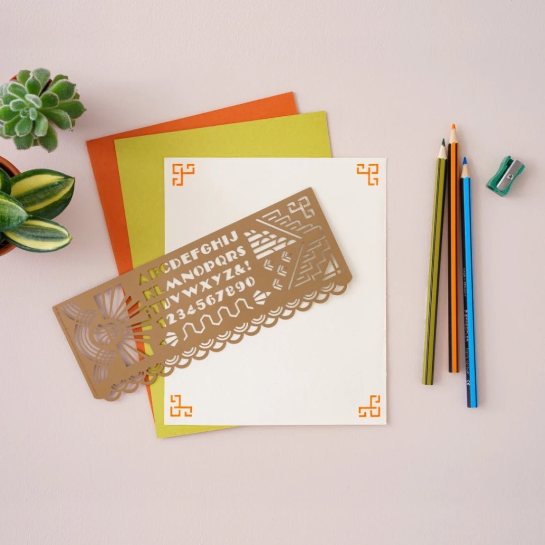 Stencil - Art Deco - 3 - Another Studio UK - Tidformera