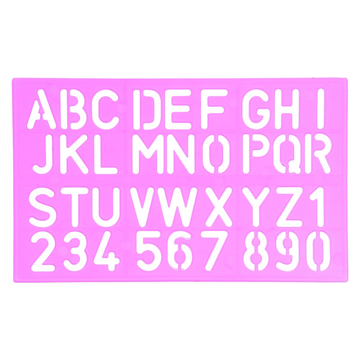Stencil Bokstäver Siffror 4 storlekar - Rico Design - Tidformera