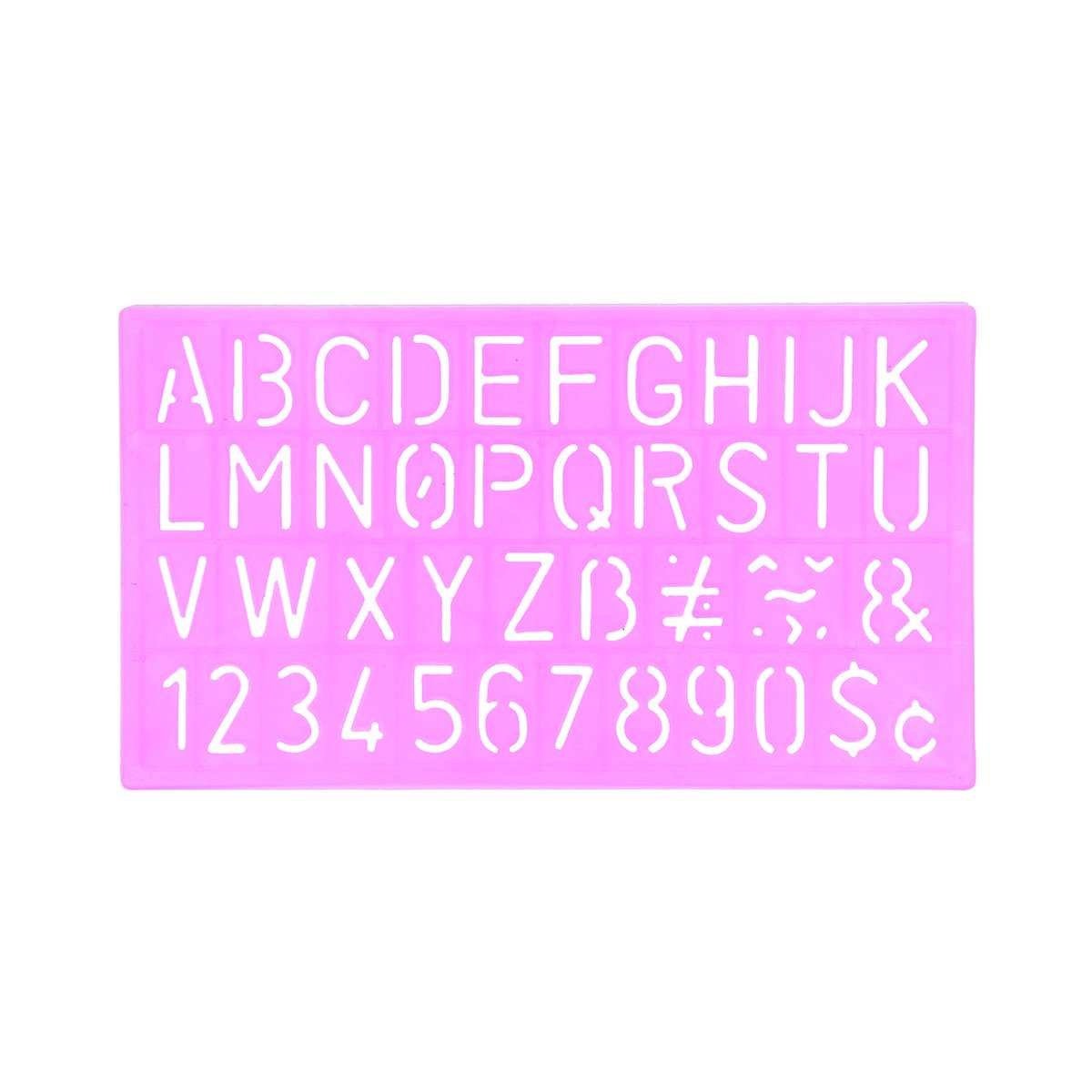 Stencil Bokstäver Siffror 4 storlekar - 2 - Rico Design - Tidformera