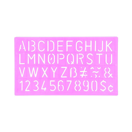 Stencil Bokstäver Siffror 4 storlekar - 2 - Rico Design - Tidformera