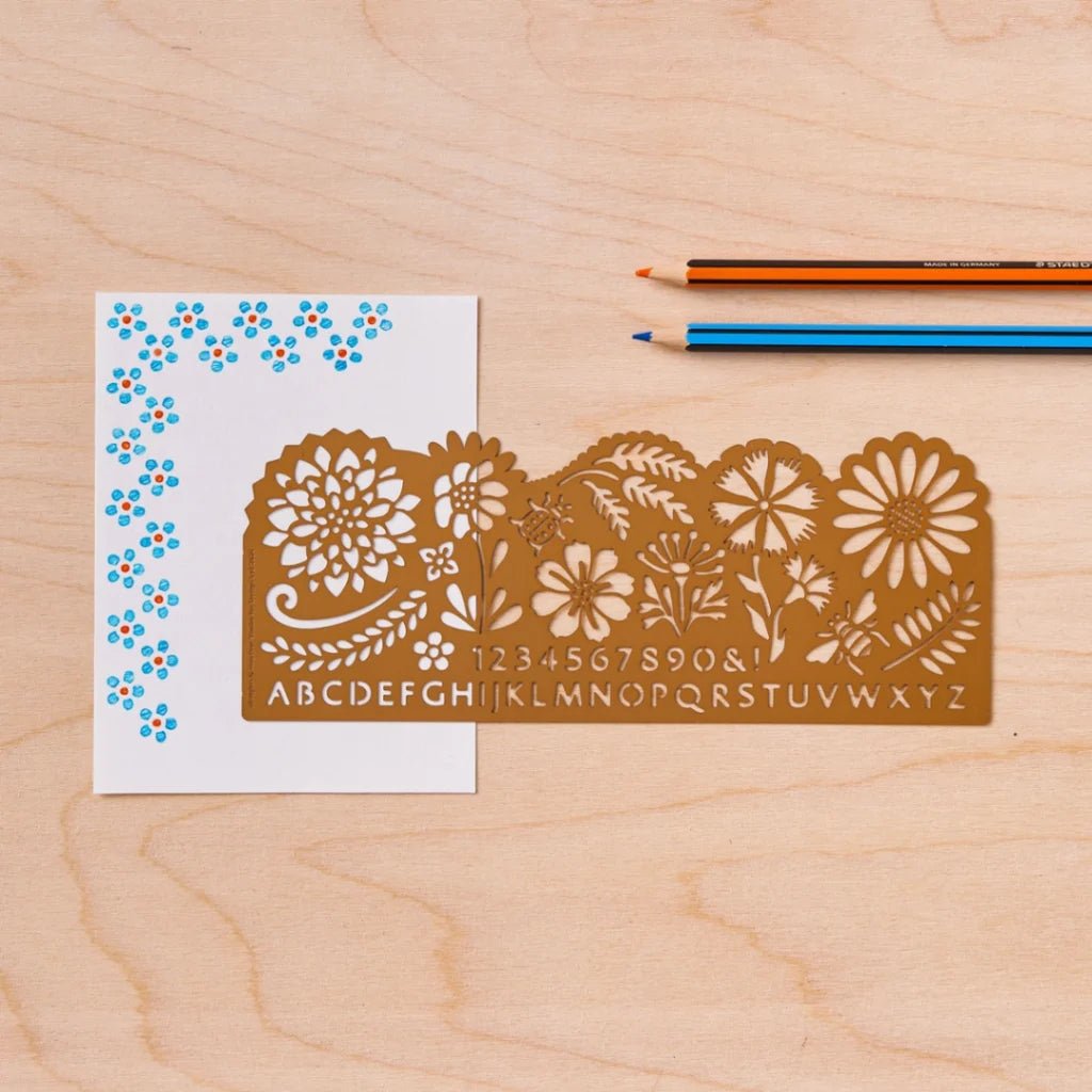 Stencil - Botanical - 2 - Another Studio UK - Tidformera